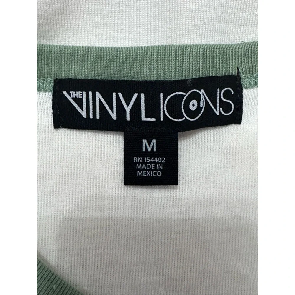 Vinyl Icons T-Shirt New York Athletics 1997-98 Scoop Neckline White Girls M NWOT